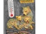 9004-001UG Leopard & Cubs Thermometer